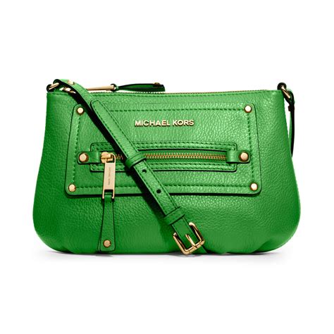 michael kors green bag with chain handles|michael kors crossbody belt bag.